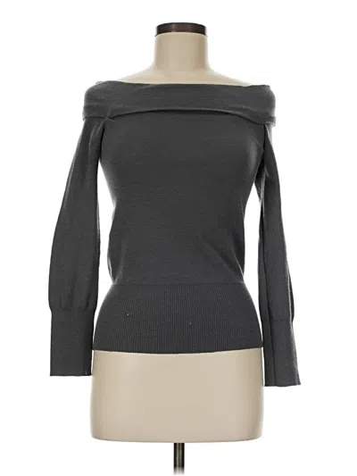 Pre-owned Joseph Long Sleeve Top Gray Boatneck Tops