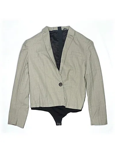 Pre-owned Joseph Long Sleeve Top Gray Square Neckline Tops