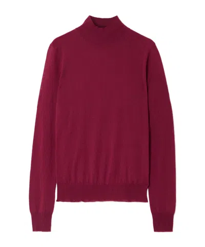 Joseph Long-sleeved Cashmere Knitwear In Red