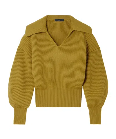 Joseph Long-sleeved Sweater In Green