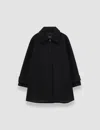 Joseph Buttoned Single-breasted Coat In Black