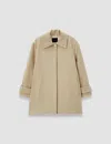 Joseph Womens Affogato Loti Single-breasted Wool And Cashmere-blend Coat In Brown
