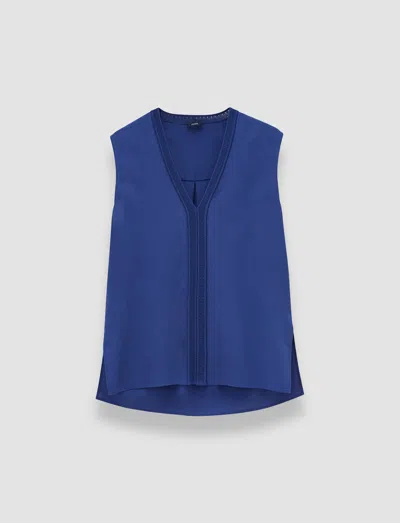 JOSEPH LOUIS CREPE DE SOIE SILK BLOUSE