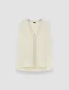 Joseph Louis Crepe De Soie Silk Blouse In Neutral