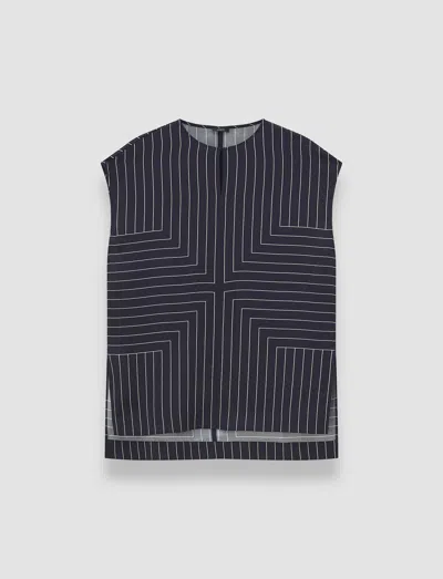 Joseph Louison Geometric Print Silk Top