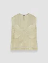 Joseph Louison Geometric Print Silk Top