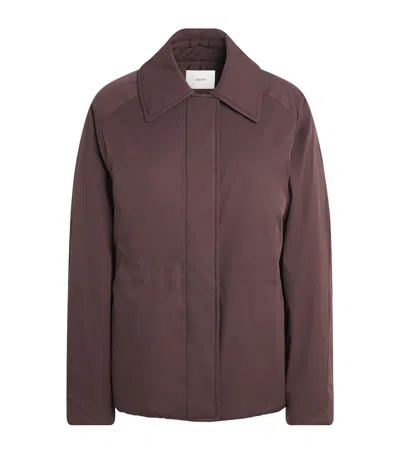 Joseph Luca Drawstring Puffer Jacket In Brown
