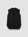 Joseph Lucien Pleat Jacquard Blouse In Black