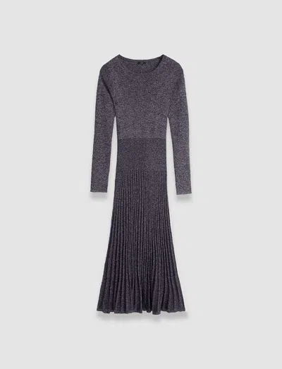 Joseph Lurex Knit Dress In Aurora Purple
