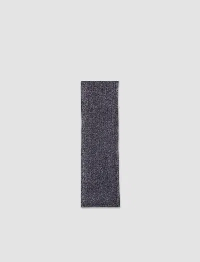 Joseph Lurex Knit Scarf In Aurora Purple