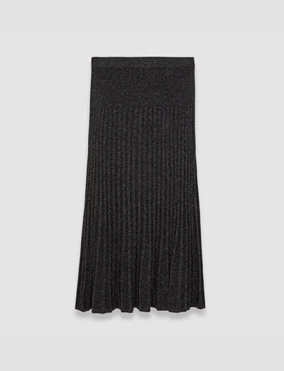 Joseph Lurex Knit Skirt In Black