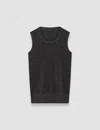 Joseph Lurex Knit Tank Top In Black