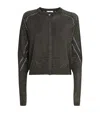 Joseph Lurex-knit Tasse Cardigan In Black