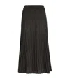 Joseph Ribbed-kit Lurex Midi Skirt In Black