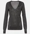 Joseph Lurex Sweater In Black