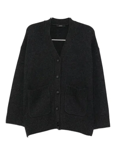 Joseph Luxe Cashmere Cardigan In Black
