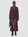 Joseph Luxe Cashmere Cardigan In Purple