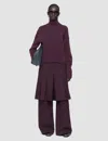 Joseph Luxe Cashmere High Neck Jumper In Purple