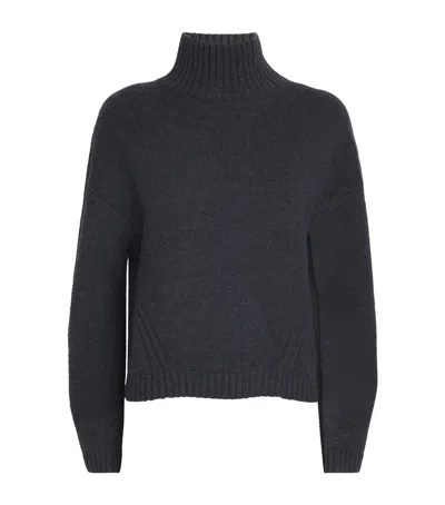 Joseph Luxe Cashmere High-neck Sweater In Black
