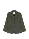 Joseph Maati Button Wool Jacket In Green