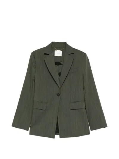 Joseph Maati Button Wool Jacket In Green