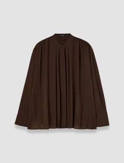 JOSEPH MALTE AIRY PLISSÉ BLOUSE