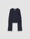 Joseph Maple Pure Cashmere Jumper In Blue