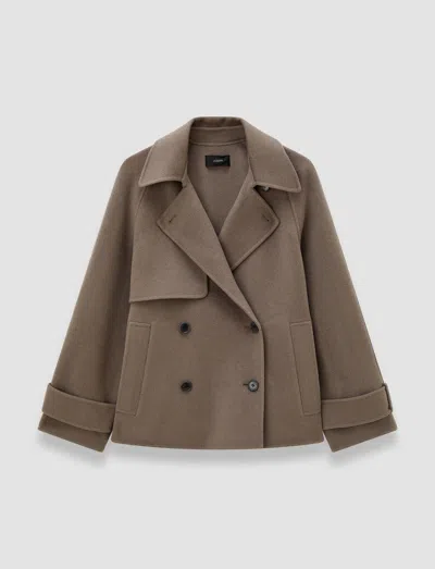 Joseph Marne Double Face Cashmere Coat In Brown