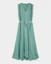 Joseph Martini Crinkled Habotai Silk Maxi Dress