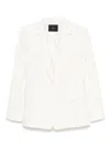 Joseph Womens Ivory Marty Notched-lapel Stretch-linen Jacket In White