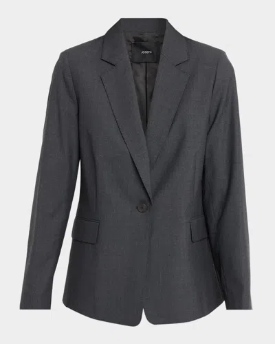 Joseph Marty Single-button Wool Jacket In Gray
