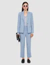 Joseph Marty Single-button Crepe Jacket In Blue