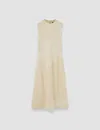 Joseph Maryse Embroidered Stripes Dress In Pink