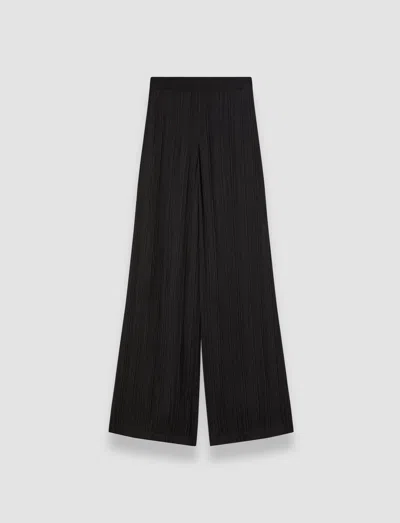 Joseph Mawn Pleat Jacquard Trousers In Black