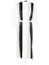 Joseph Mederic Striped Cotton Poplin Midi Shirtdress In White