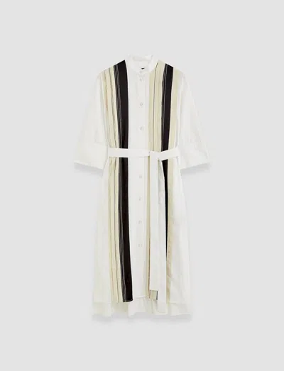 JOSEPH MEDERIC POPLIN COLOUR BLOCK DRESS