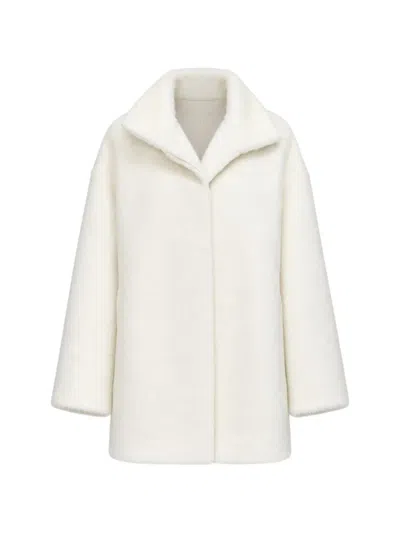 Joseph Melda Funnel-neck Coat In White