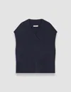 Joseph Mena Pure Cashmere Vest In Blue