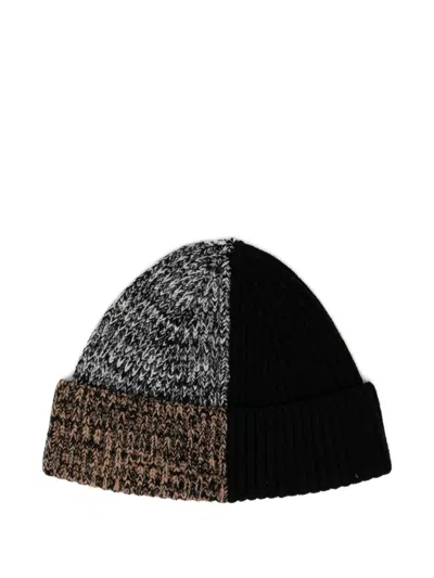 Joseph Merino Collage Beanie In Black