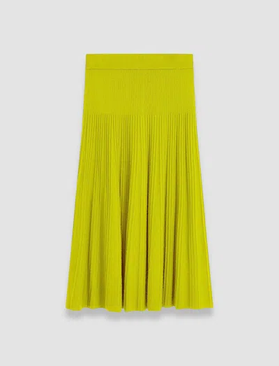 Joseph Merino Rib Skirt In Ginkgo