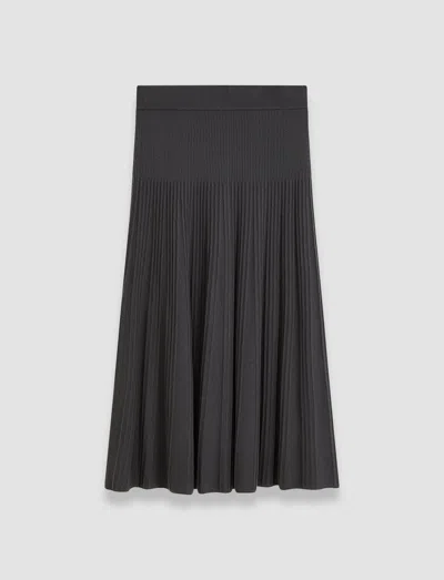 Joseph Merino Rib Skirt In Slate