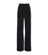 Joseph Merino Wool-blend Overlay Lounge Trousers In Black