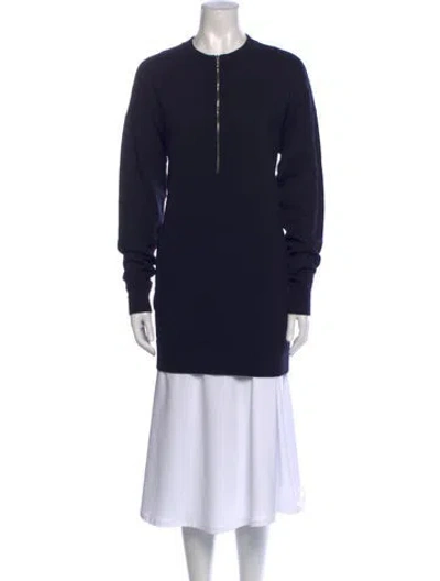 Pre-owned Joseph Merino Wool Crew Neck Sweater In Black