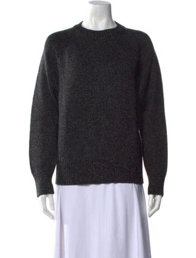 Pre-owned Joseph Merino Wool Crew Neck Sweater In Black