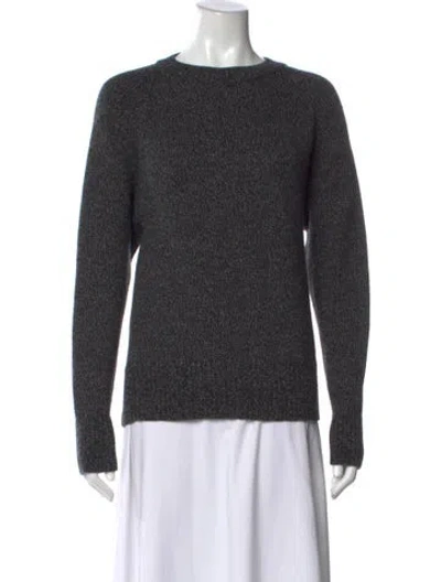Pre-owned Joseph Merino Wool Crew Neck Sweater In Black/metallic