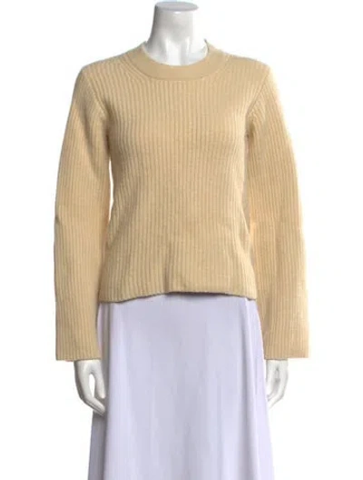 Pre-owned Joseph Merino Wool Crew Neck Sweater In Neutral