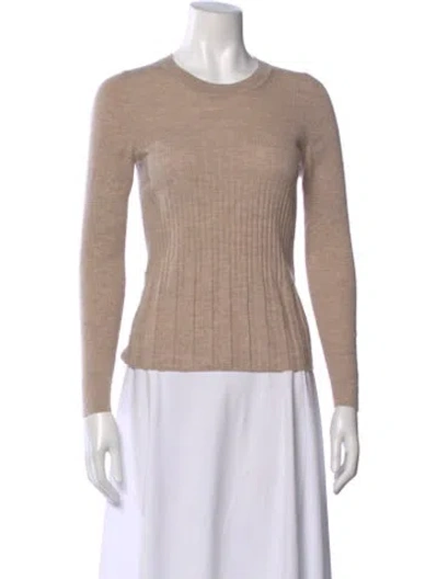 Pre-owned Joseph Merino Wool Crew Neck Sweater In Neutral