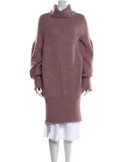 Pre-owned Joseph Merino Wool Dress In Pink