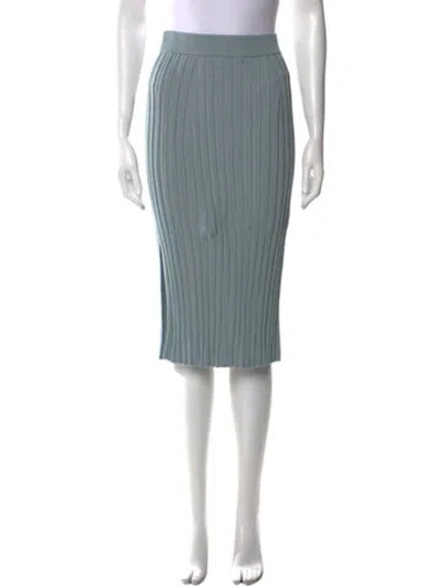 Pre-owned Joseph Merino Wool Knee-length Skirt In Blue
