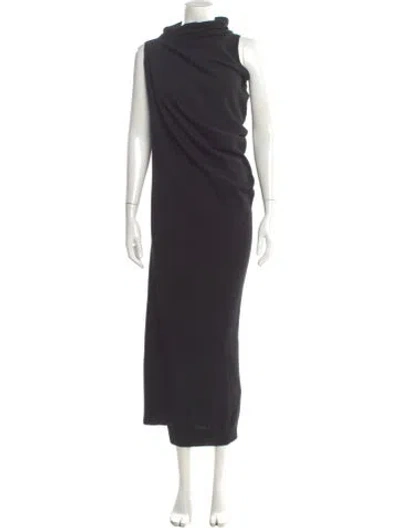 Pre-owned Joseph Merino Wool Long Dress In Gray